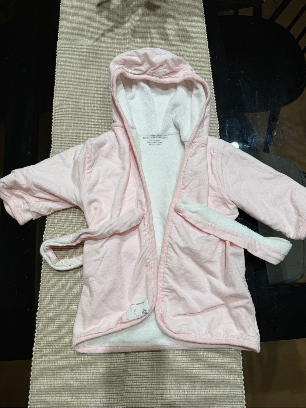 Girls Burt’s Bees Towel Jacket sz 9 months